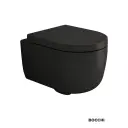 Bocchi V-TONDO WC šolja konzolna 49cm Crna mat 1417-004-0129