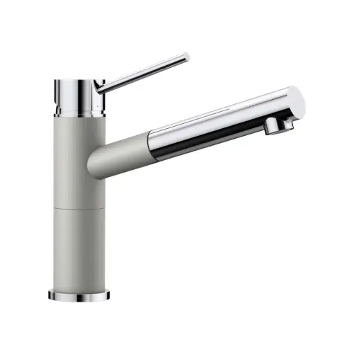 Blanco ALTA-S Compact silgranit biserno siva-HROM HD SLAVINA 520730 sa izvlačnim tušem