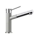 Blanco ALTA-S Compact silgranit biserno siva-HROM HD SLAVINA 520730 sa izvlačnim tušem