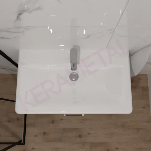 Kolpa ormarić sa umivaonikom i fiokom Evelin OUE II 80cm Gray/Antracite 573900