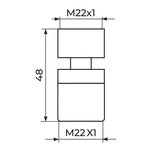 Rosan Zgobni perrlator sa 2 mlaza PPM22SP - tehnički crtež