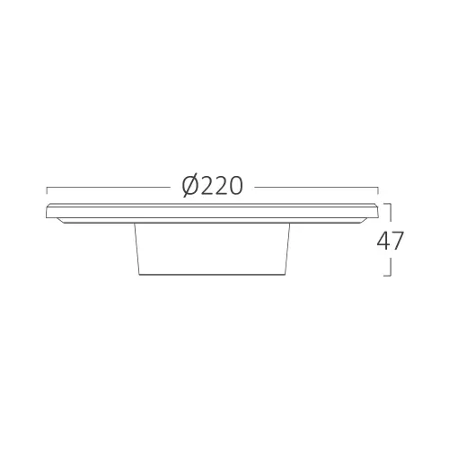 Braytron LED Zidna Svetiljka Okrugla 12W Plavi CCT IP65 BG37-00283