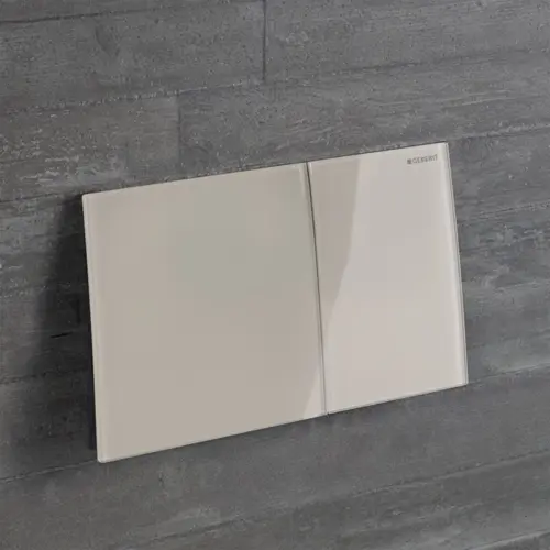 Geberit Sigma70 Tipka za dvokoličinsku tehniku ispiranja peščano sivo - staklo 115.622.JL.1