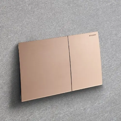 Geberit Sigma70 Tipka za dvokoličinsku tehniku ispiranja brušeno roze zlato četkano easy-to-clean 115.622.QB.1