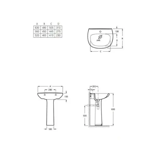 Inker POLO Umivaonik 52