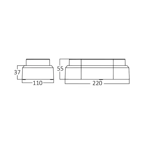 Braytron LED Brodska Svetiljka Elipsa 18W Bela IP54 3000K BC16-00300T