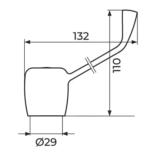 Rosan Ručica 1/2"- lekarska PRMMED - tehnički crtež