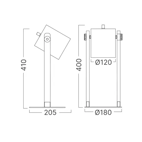 Braytron Stona Lampa E27 Drvo BV02-00013