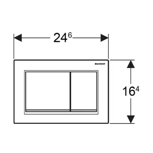 Geberit tipka Sigma 30 Bela/mat hrom/mat hrom 115.883.KL.1 