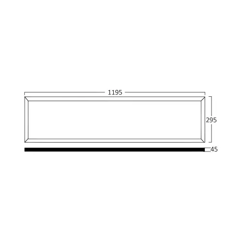Braytron LED Panel Nadgradni 295X1195 50W Beli 6500K BP21-03130
