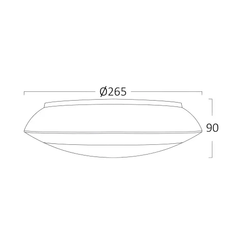 Braytron Plafonska Svetiljka Sivi sa Senzorom IP65 BG37-30712