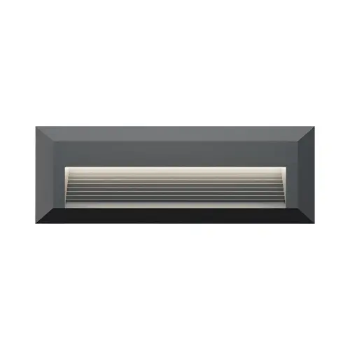 Braytron LED Zidna Svetiljka Pravougaona 3W Sivi CCT IP65 BG38-01982