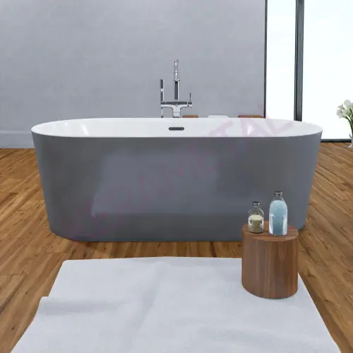 Kolpa Samostojeća Masažna Kada Comodo-FS 185x90/MO-V Grey&White 518060