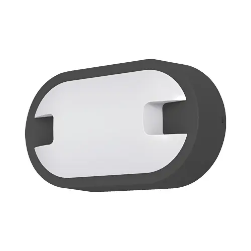 Braytron LED Zidna Svetiljka Elipsa 15W Sivi 6500K IP65 BG38-00932