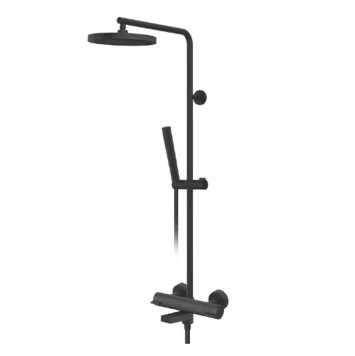 Rosan S3 Black Usponski tuš sa izlivom 337351B