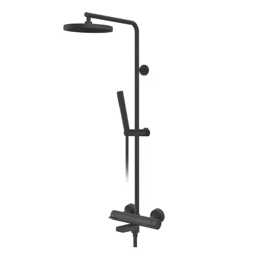 Rosan S3 Black Usponski tuš sa izlivom 337351B