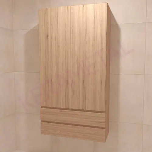 Kolpa San Naomi Set Delux 50cm Braon (Ormarić sa umivaonikom + Ogledalo/ormarić + Visoki ormarić)