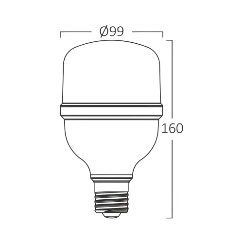 Braytron LED Sijalica T T100 30W E27 3000K BA13-33020