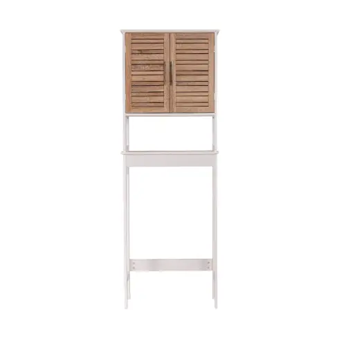 Tendance kupatilski ormarić sa 2 vrata i 1 policom STOCKHOLM 63X23X179CM MDF BAMBUS Bela