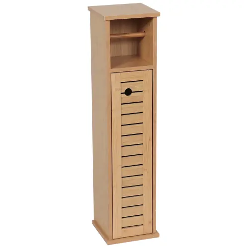 Tendance Držač toalet papira sa ostavom TRINIDAD 18X18X75CM MDF BAMBOO 9912764