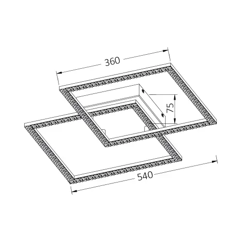 Braytron LED Plafonjera 55W Crni CCT BH17-04891