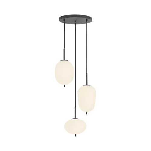 Braytron Visilica 3-Glava E14 Opal/Crni BV01-00106
