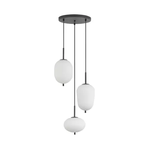 Braytron Visilica 3-Glava E14 Opal/Crni BV01-00106