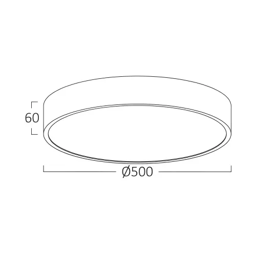 Braytron LED Plafonjera Okrugla 50W Crni CCT BH16-04481