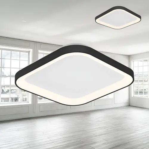 Braytron LED Plafonjera Kvadratna 36W Crni CCT IP20 BH17-00781