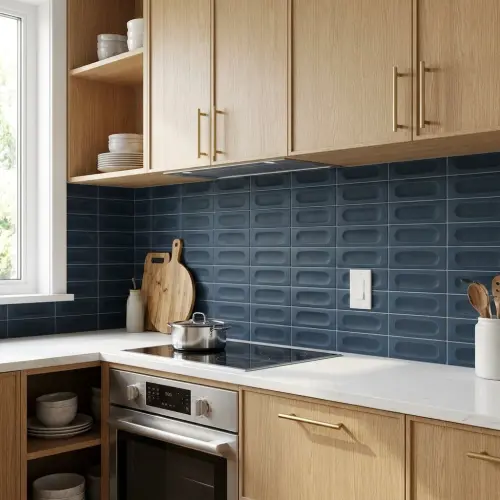 Marazzi Confetto Blu STR. 3D Savoiardo 5x15cm MEUW