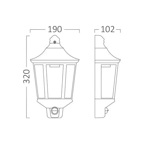 Braytron E27 Zidna Svetiljka Beli IP44 BG44-20100