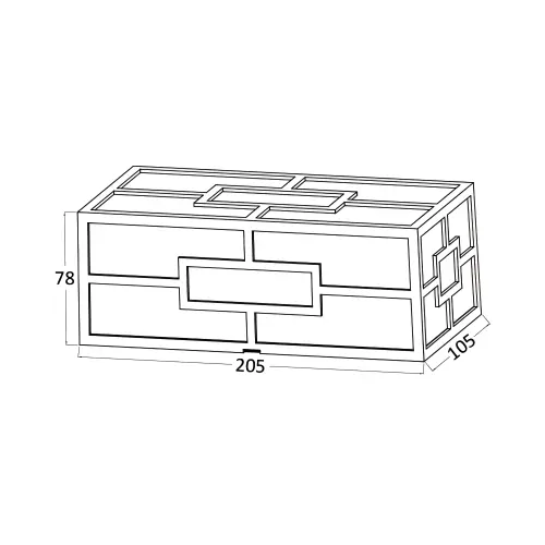 Braytron LED Zidna Svetiljka Pravougaona 10W Crni CCT IP44 BG37-00381