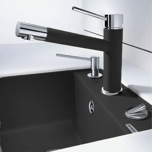 Blanco ALTA Compact silgranit HD slavina Crna 526162 HD