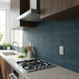 Marazzi Rice Blu Struttura Pleat 3d Lux 75x20cm M96L