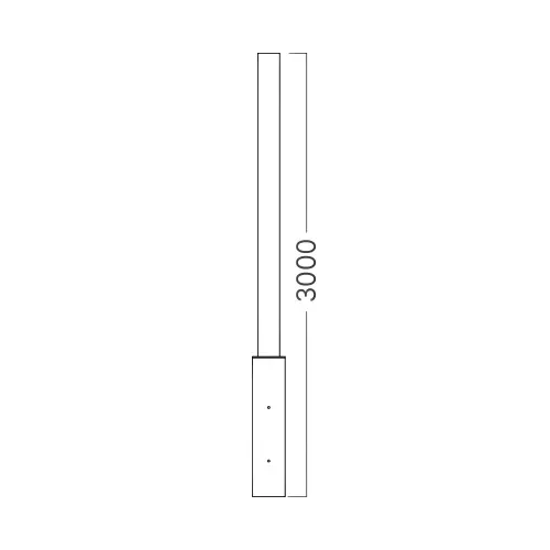 Braytron Baštenski Stub Crni 3M BG43-99031