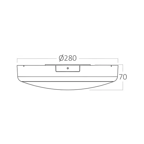 Braytron LED Plafonjera Okrugla 20W CCT Senzor KIT IP65 BC15-00580