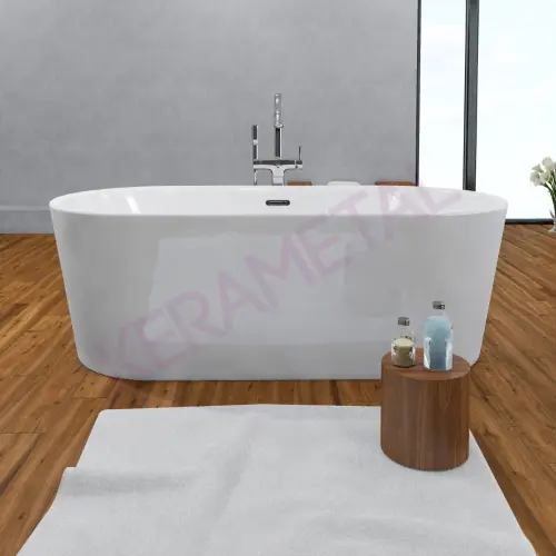 Kolpa Samostojeća Masažna Kada Comodo-FS 185x90/MO-V White&White 570360