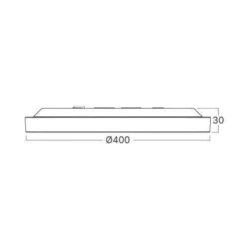 Braytron LED Plafonjera Okrugli 35W Crni BP07-20481