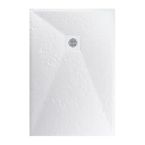 Astral Lithos Tuš kada 120x80 - Liveni mermer Bela