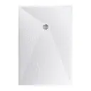 Astral Lithos Tuš kada 120x80 - Liveni mermer Bela