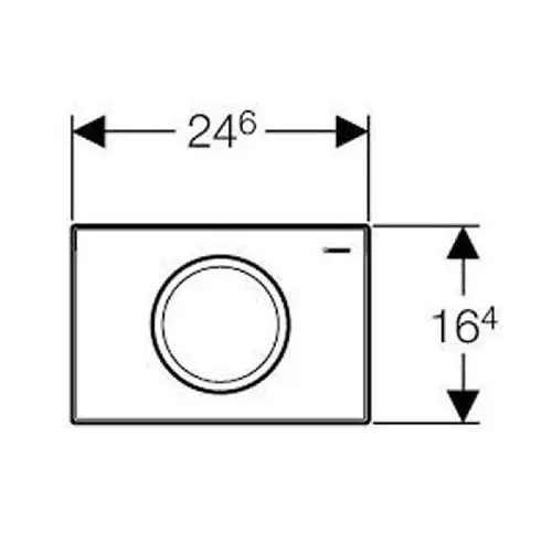 Geberit tipka 1/1 Geberit sjaj Delta11