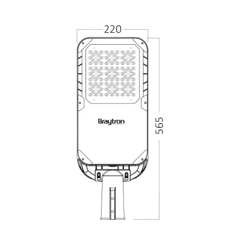Braytron LED Ulična Svetiljka 112W Siva 4000K IP66 BT42-49212