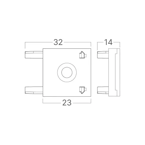 Braytron Magnetni L Crni 48VDC BY41-81031