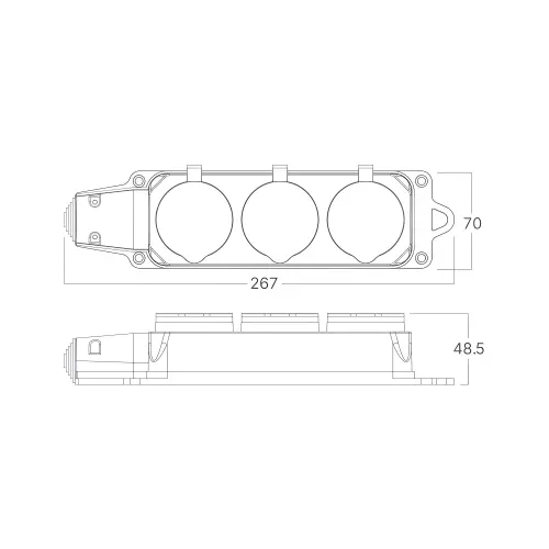 Braytron Produžni Kabl EU IP44 BY72-01003