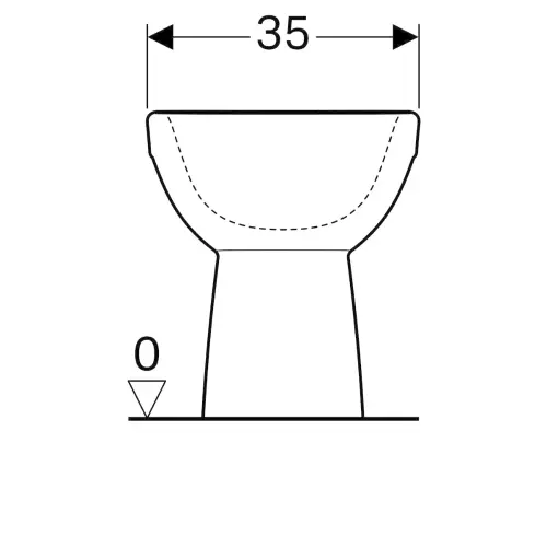 Geberit Selnova bide back to wall 500.289.01.1