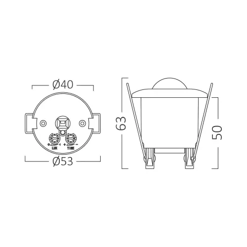 Braytron Senzor Pokreta 04° IP20 BY31-01040