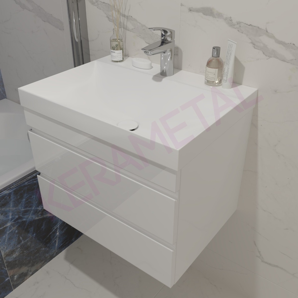 Kolpa ormarić sa umivaonikom Naomi OUN 60cm White 546590
