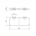 Rosan Quadro STAKLENA POLICA JQ904