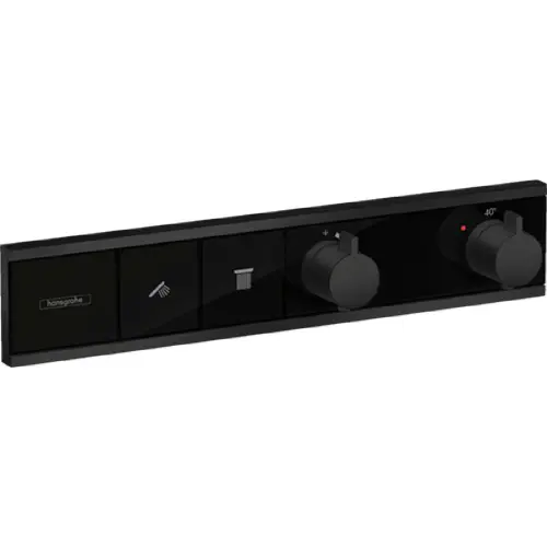 Hansgrohe Termostatski mešač RAINSELECT za 2 IZLIVA MATT/GLOSS Black 15380670
