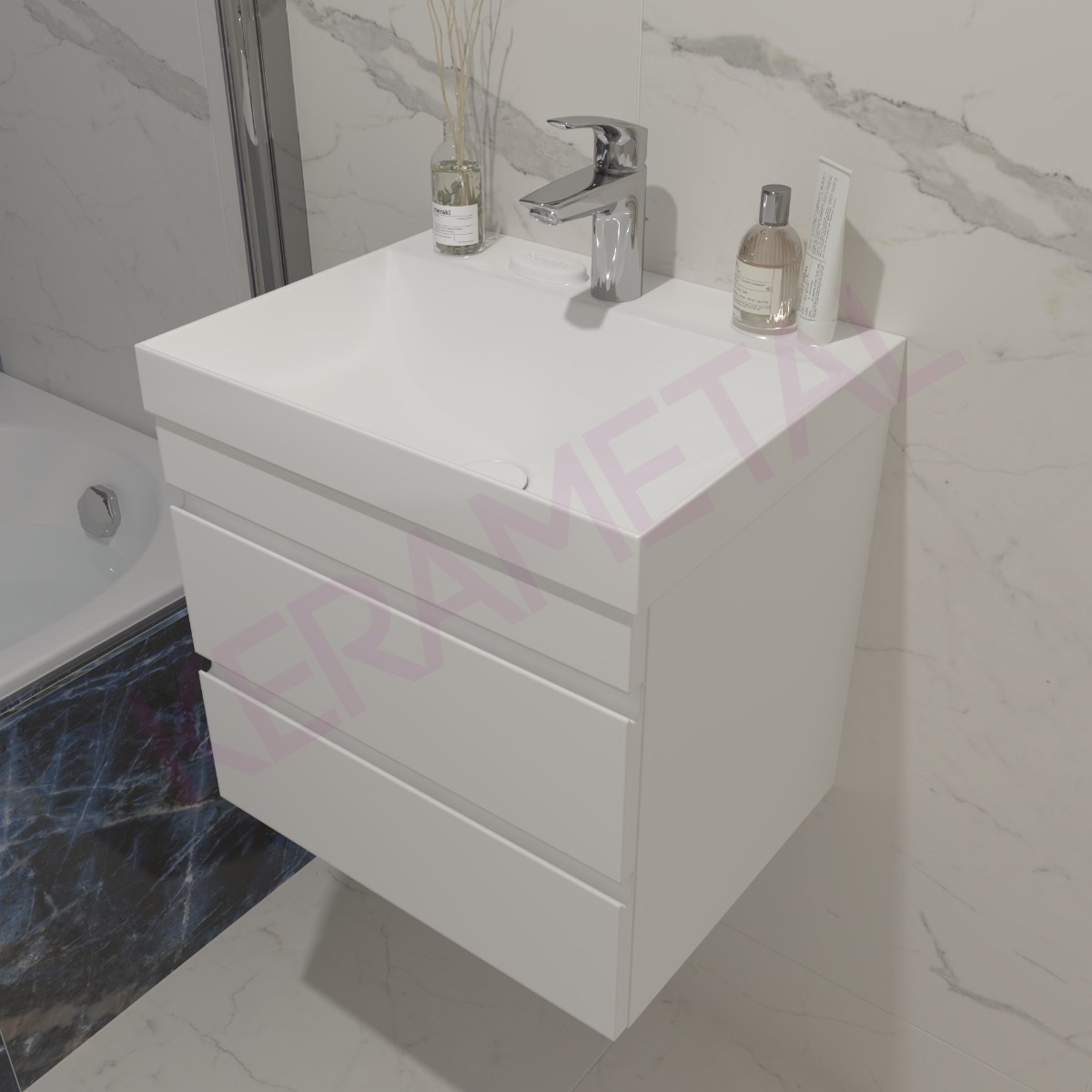 Kolpa ormarić sa umivaonikom Naomi OUN 50cm White 546000